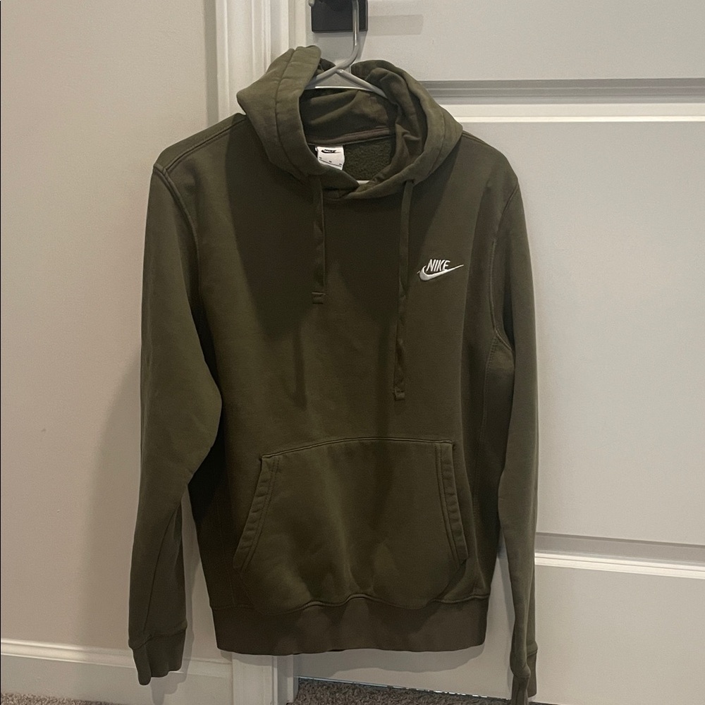 Nike Men's Dark Green Hoodie, size M